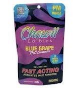 Chewii | Blue Grape PM | THC Gummy | 200mg