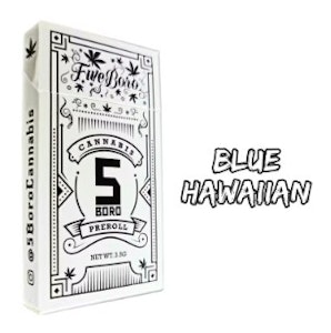 5 Boro Cannabis - 5 Boro | Preroll | Blue Hawaiian 5pk | 3.5g