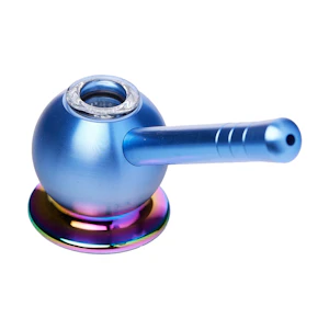 CHEECH GLASS - BLUE METAL BUBBLER - CHEECH GLASS