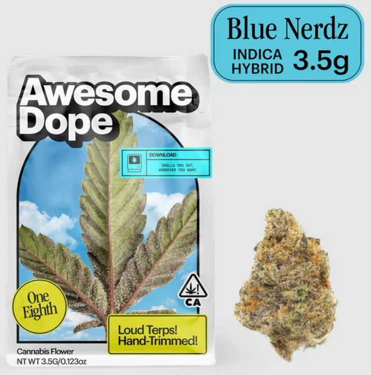 Awesome Dope - Awesome Dope - Blue Nerds - 3.5g Flower Main Image