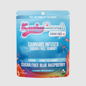 Kushy Punch - Hybrid - Sugar Free - Blue Raspberry - Gummies - (100mg)