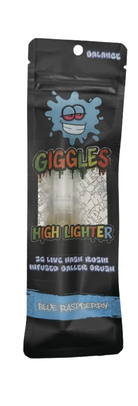Stoned to the Bone - Giggles Highlighter- Dablicator-Blue Raspberry- 2g Live Hash Rosin-Hybrid- 66.60%THC Main Image