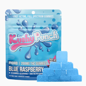 Kushy Punch - Hybrid - Blue Raspberry - Individual Gummies - (100mg)