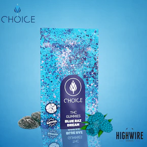 Choice Gummies Blue Raz Dream 100mg (Sativa)