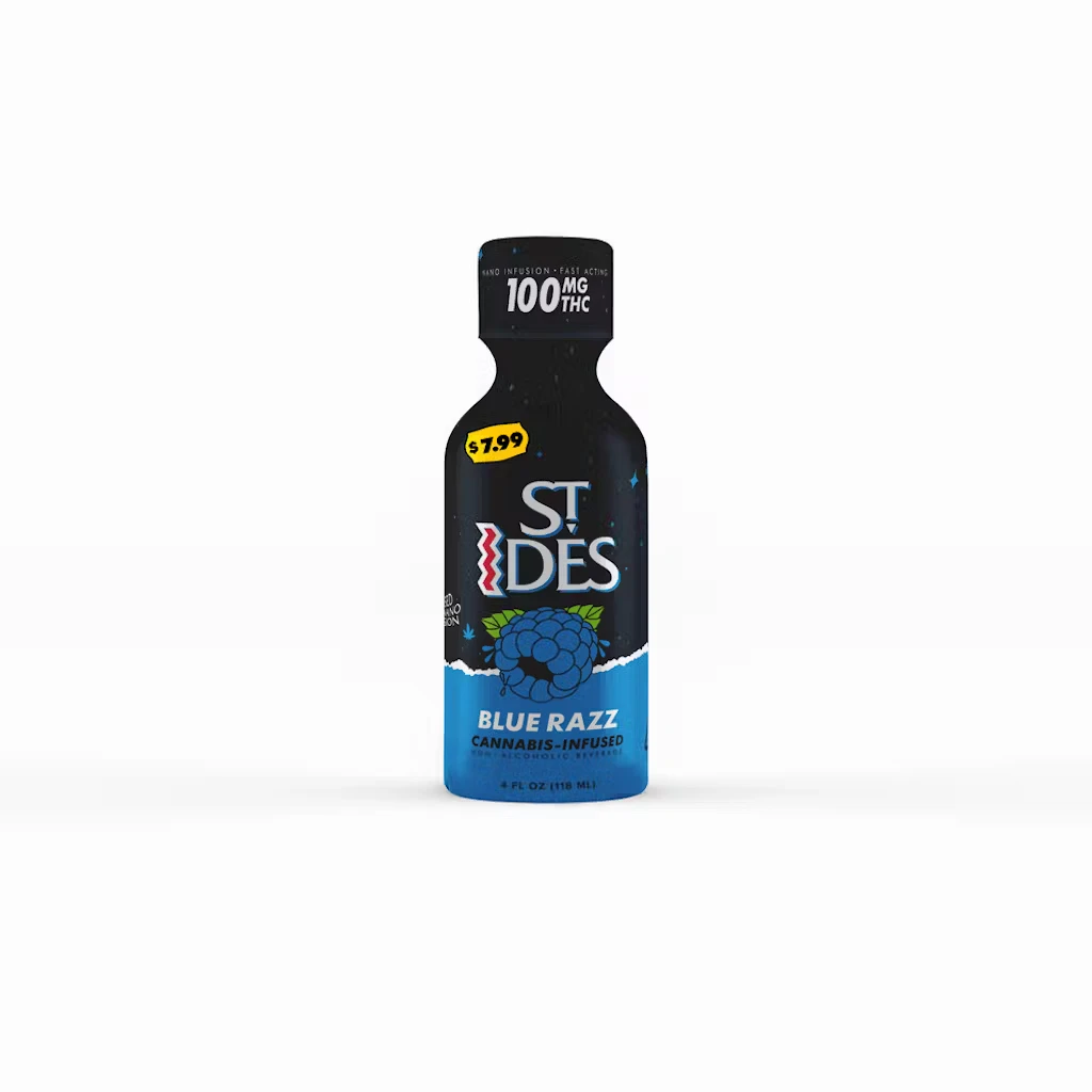 ST IDES - [St. Ides] THC Shot - 100mg - Blue Razz (H) Main Image