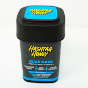 Blue Razz - Wedding Cake (H) 10pk x 10mg - 100mg THC - Live Resin - Gummies - Hashtag Honey