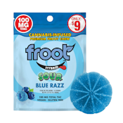 Blue Razz (H) | 100mg THC Gummies | FROOT