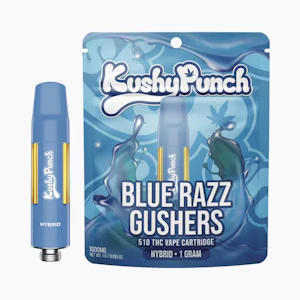 KUSHY PUNCH - Kushy Punch - 510 Cartridge - Hybrid - Blue Razz Gushers - (1g)