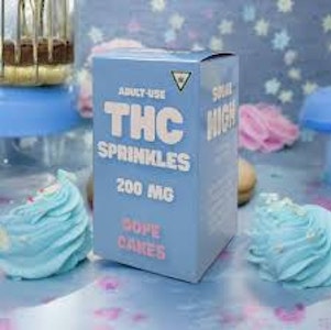 Dope Cakes - Dope Cakes - Blue THC Sprinkles for Cupcakes & Cookies