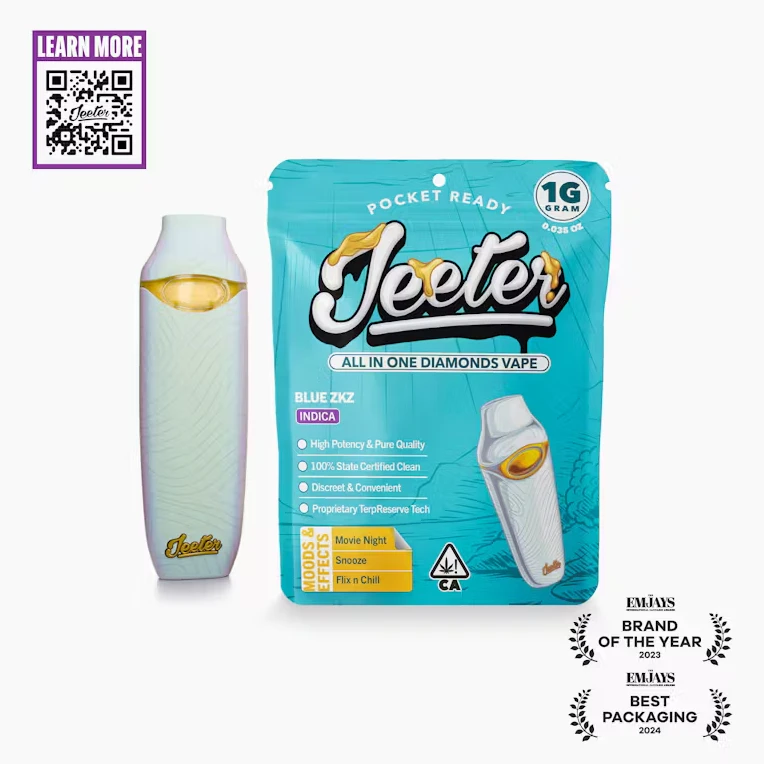 Jeeter - Jeeter - All In One - Liquid Diamonds - Indica - Blue ZKZ - (1g) Main Image