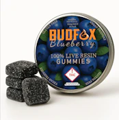 Bud Fox - Live Resin Gummies - Blueberry (H) -100mg