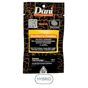 Dani Fire - Dani Fire - Blueberry Cookies - Vape Cart - 1.0g