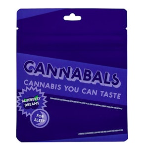 CANNABALS - Cannabals: Blueberry Dream - 1:1 THC:CBN 100mg Gummies - 5mg pp