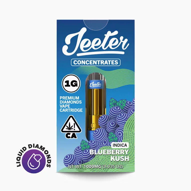 Jeeter - Jeeter - 510 Cartridge - Liquid Diamonds - Indica - Blueberry Kush - (1g) Main Image