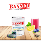 Banned Blueberry Lemonade Gummies 200mg (4x50mg)