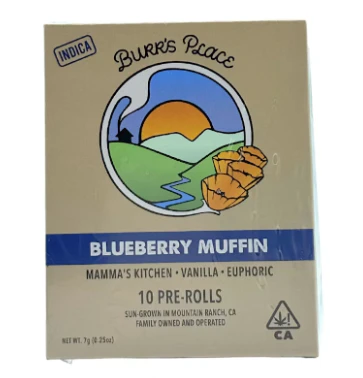 Burr's Place - Burr's Place .7g Blueberry Muffin Preroll 10pk Main Image