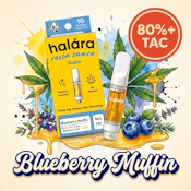 1g Blueberry Muffin Live Resin Sauce Ceramic Cartridge - Halara