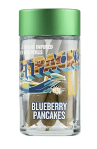 Jetpacks - Blueberry Pancakes (Kief/Oil/Extract) Infused 5 Pack Pre Roll - .6G (3G)