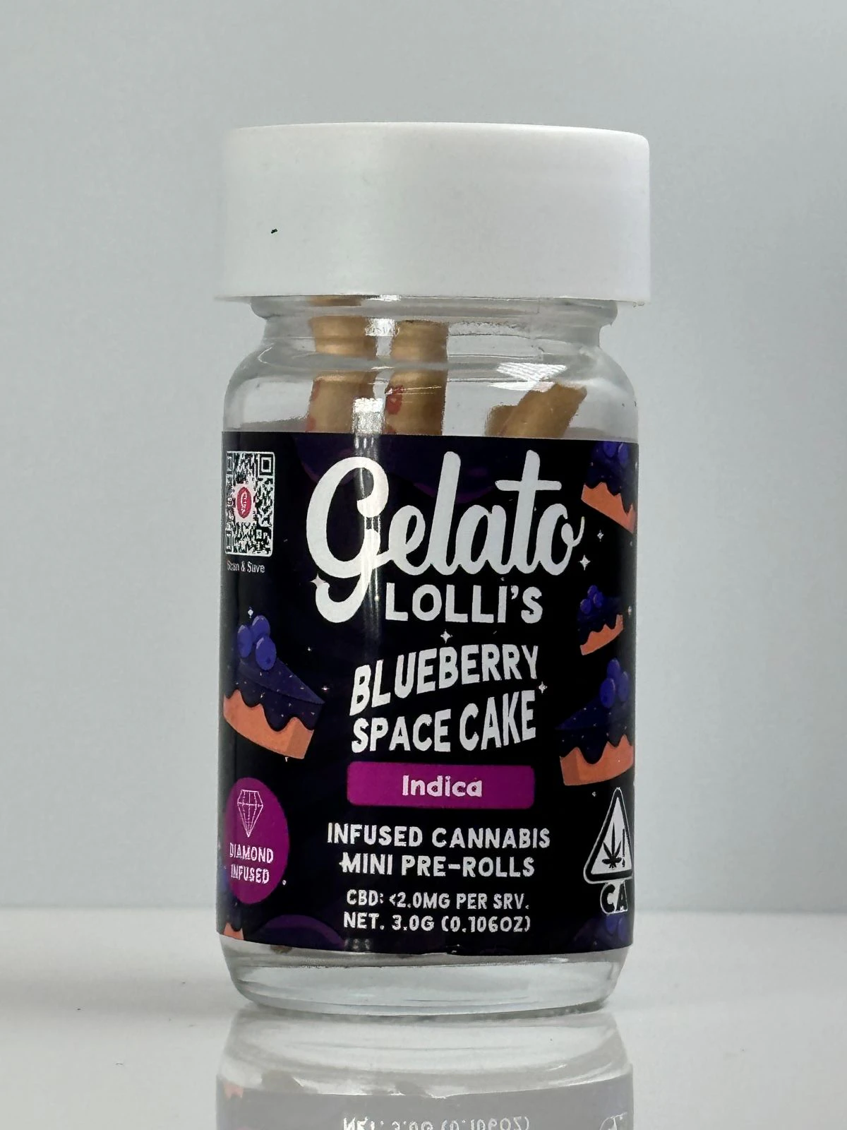 Gelato - Gelato .6g Blueberry Space Cake Infused Preroll 5pk Main Image
