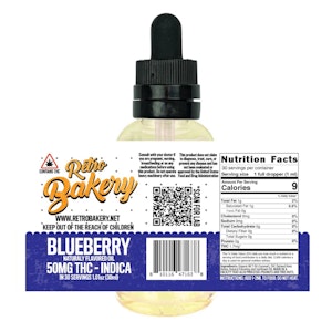 Retro Bakery - Blueberry Tincture 50mg THC