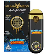 Blueberry Cookies | Muha Meds | 3rd Gen Distillate Disposable | 1g