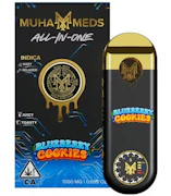 Blueberry Cookies | Muha Meds | 3rd Gen Distillate Disposable | 1g