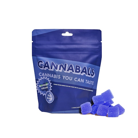 Cannabals - Cannabals | Blueberry Dreams Gummies (1:1 THC|CBN) 20x5mg - 100mg THC, 100mg CBN- a5