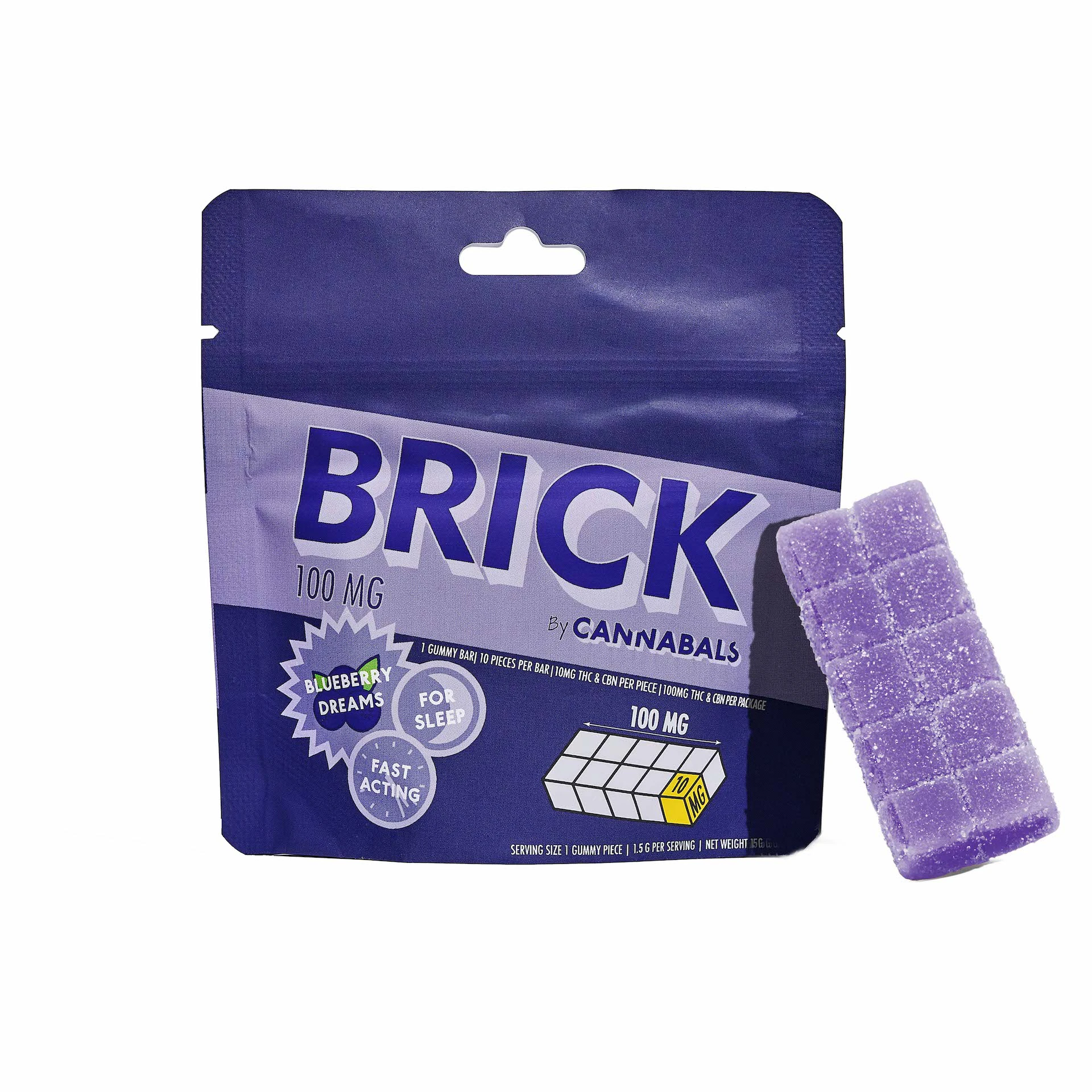 Cannabals - CANNABALS | Brick Blueberry Dreams | 100mg Main Image