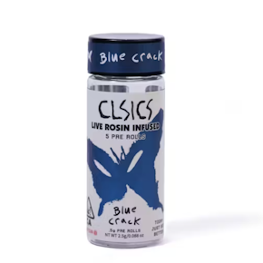 BLUE CRACK INFUSED PREROLL 5PK - 2.5G