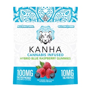 KANHA - KANHA | Blue Raspberry | Hybrid | 100mg THC | 10-pack