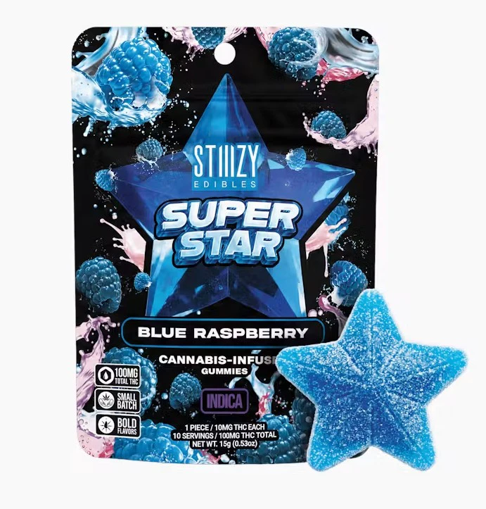 STIIIZY - STIIIZY - Blue Raspberry Gummies Star - 100mg Main Image