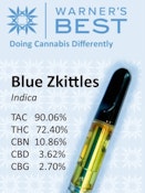 Blue Zkittles | High CBN | Full Spectrum Distillate | 510 Vape Cart | 1g