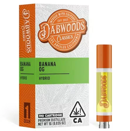 Dabwoods - VAPE CART - BANANA OG 1G Main Image