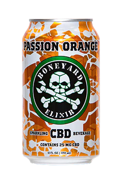 Boneyard Elixir - Boneyard Elixir - 12oz. 25mg CBD Beverage - Passion Orange Main Image