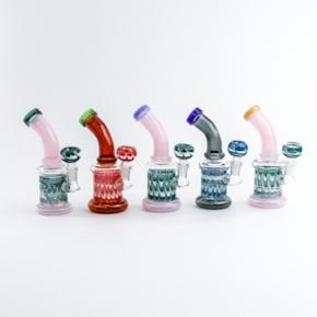 6" Bong Rig with Matching Flower Bowl