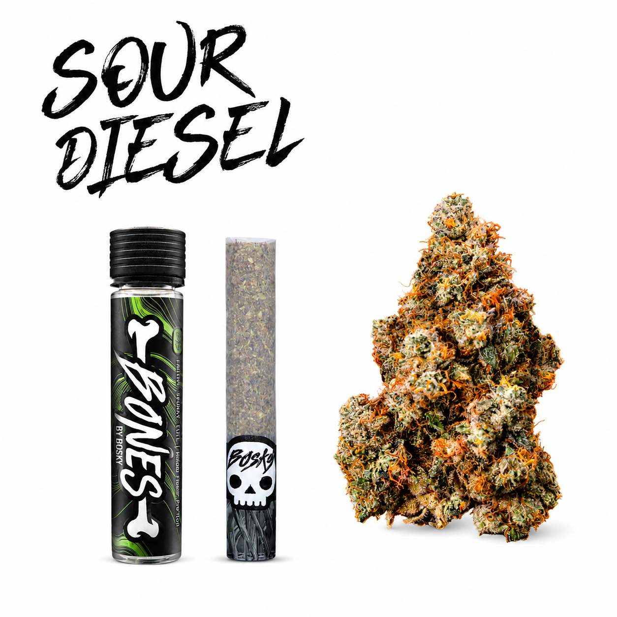 Bosky | Bones | Sour Diesel | Single | 1.5g
