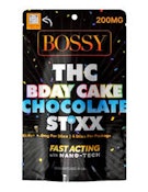 Bossy - Bday Cake Chocolate Stixx 200mg 4x50mg