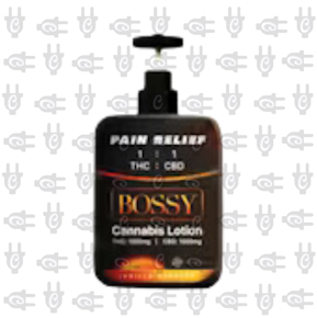 Bossy - Pain Relief Lotion (Vanilla Scent - 1000MG THC / 1000MG CBD) )