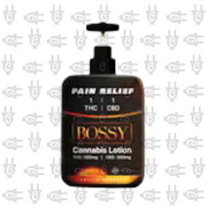 Bossy - Bossy - Pain Relief Lotion (Vanilla Scent - 1000MG THC / 1000MG CBD) )