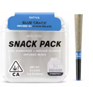 Blue Crack x Guava gelato Diamond Infused 5 Pack 2.5G