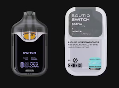 BOUTIQ - 1g Liquid Live Diamonds AIO Switch Dual Tank - Cake Mix x Blue Mango
