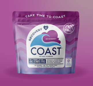 COAST - 1:4:1 Boysenberry Gummies - 100mg - TBI