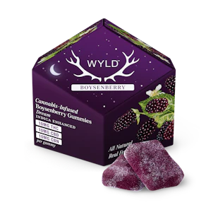 WYLD - Boysenberry Gummies | 10pc 300mg 1:1:1 (THC:CBD:CBN)