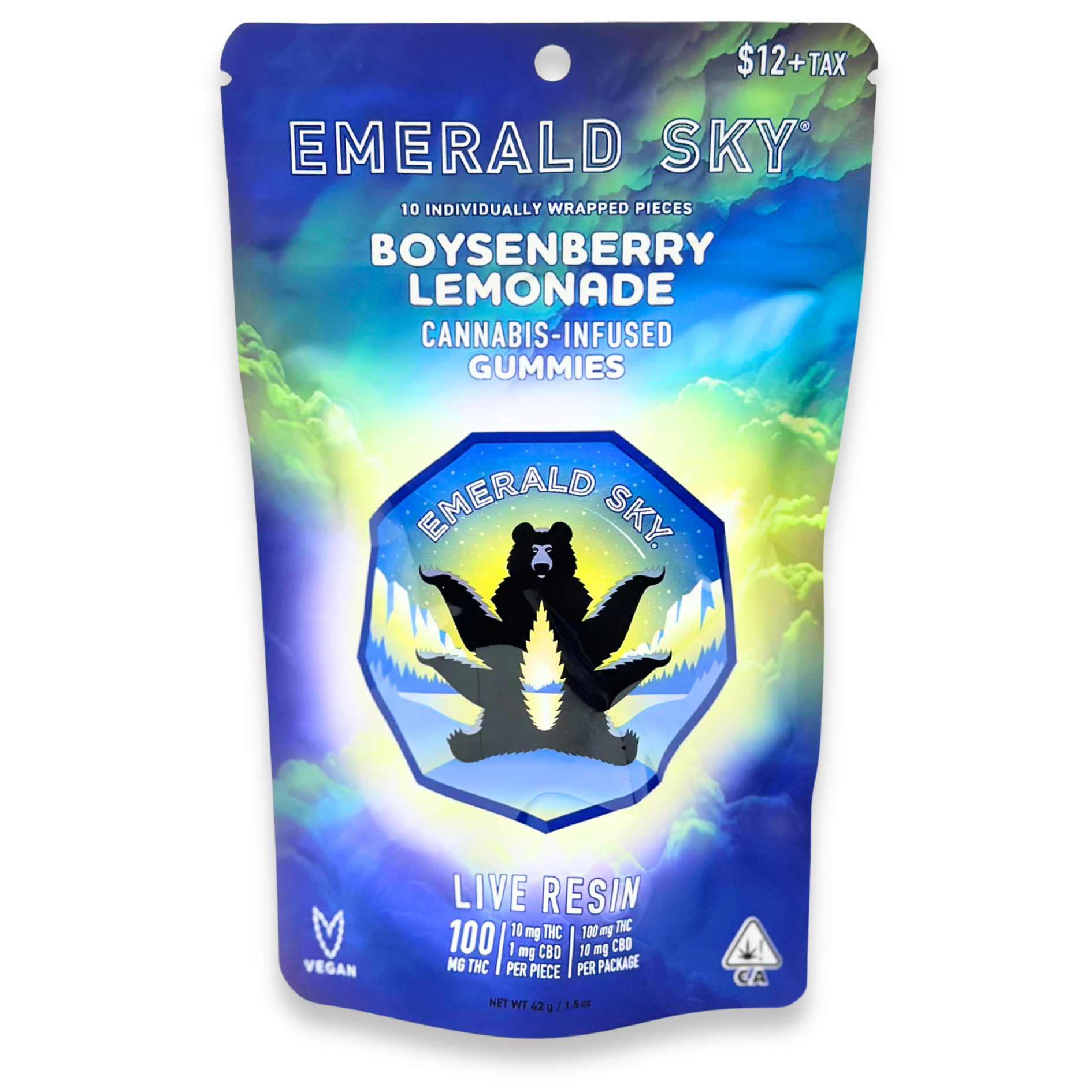 Emerald Sky - Emerald Sky - Live Resin - Boysenberry Lemonade - Gummies - 10pk - 100mg Main Image