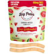 Big Pete's - 2pk 100mg Rosin Sour Belts - Sour Watermelon