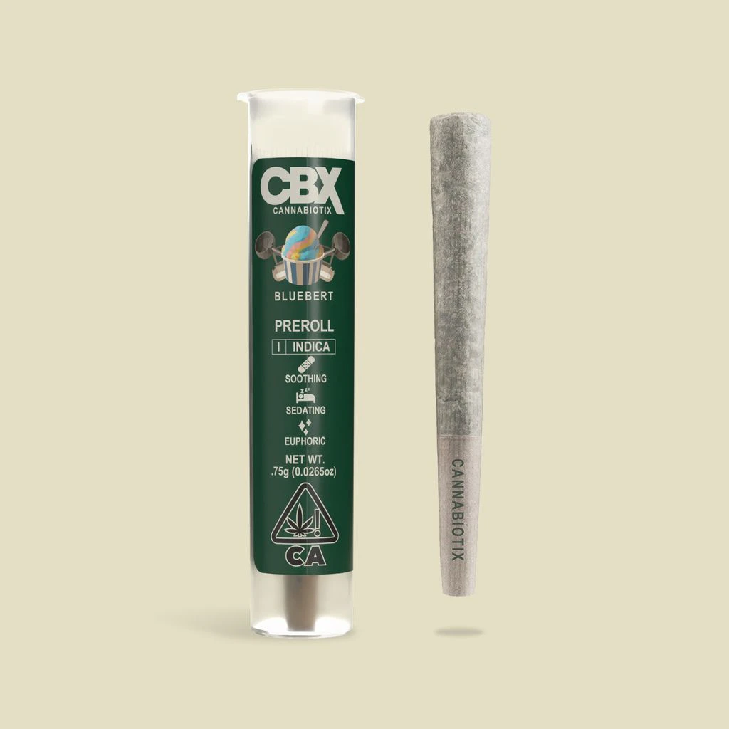 CBX: Cannabiotix - Cannabiotix Bluebert (I) Preroll .75g Main Image