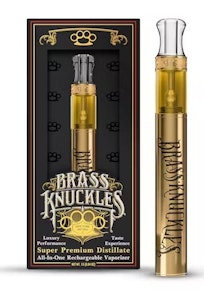 Brass Knuckles | Disposable | Distillate - Alaskan Thunder Fu#! | 1g