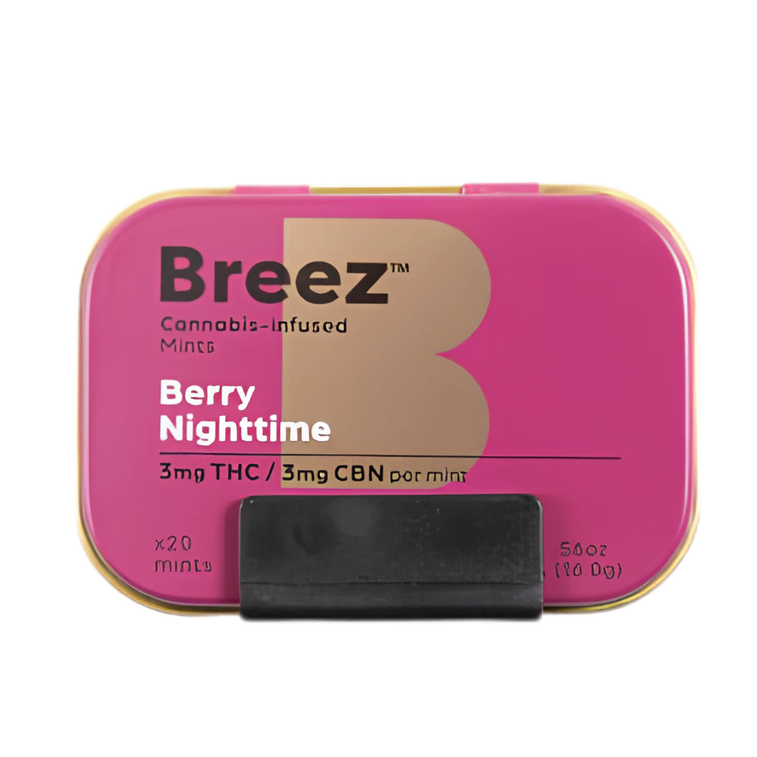 Breez - Breez - 3:3 CBN:THC Mints - Berry Nighttime  Main Image