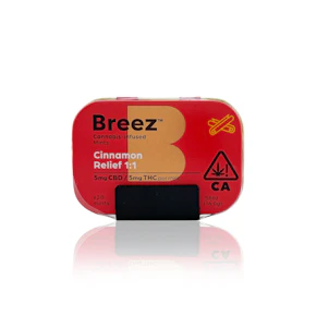BREEZ - Edible - Cinnamon Relief - 1:1 - Mint Tin - 100MG