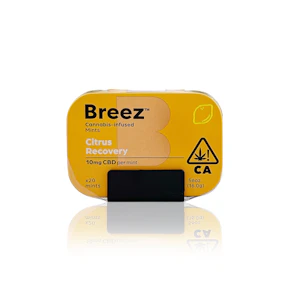 BREEZ - EDIBLE - Citrus Recovery - CBD - Mint Tin - 200MG